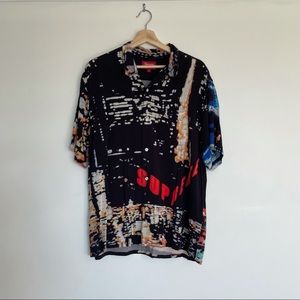 SUPREME City Lights Rayon Shirt Printed Polo Shirt